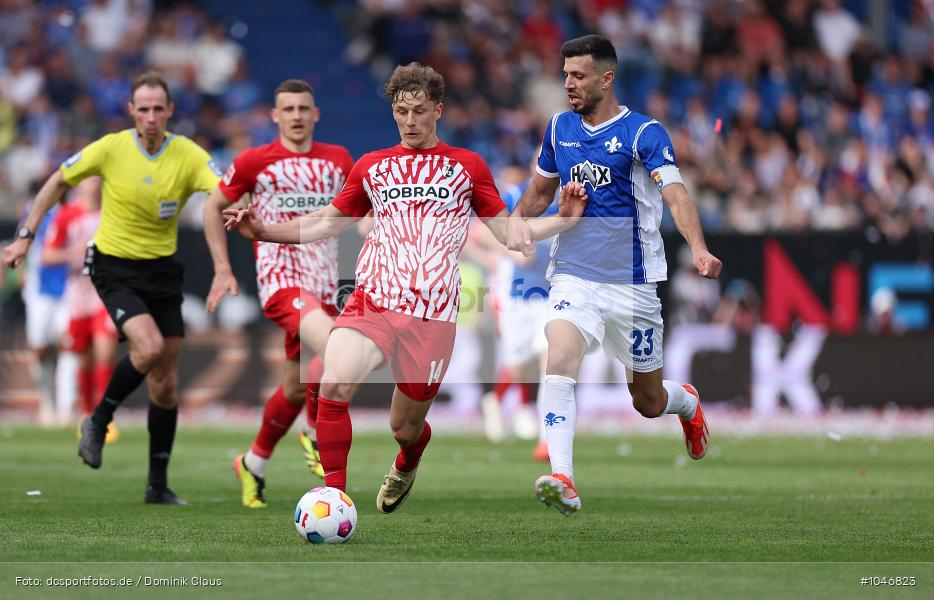 SC Freiburg, SV Darmstadt 98, Bundesliga, Liga, Voetball, Sport, Le Football, Germany, Futbol, Fotball, Fussball, Deutschland, DFL, DFB, Calcio, 2023/24, Saison 2023/2024 - Bild-ID: 1046823