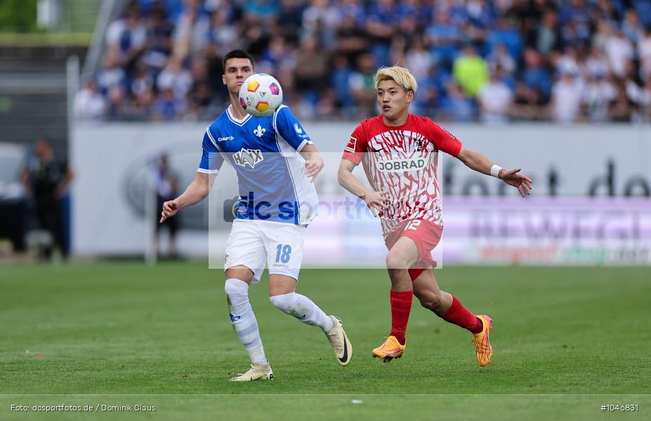 SC Freiburg, SV Darmstadt 98, Bundesliga, Liga, Voetball, Sport, Le Football, Germany, Futbol, Fotball, Fussball, Deutschland, DFL, DFB, Calcio, 2023/24, Saison 2023/2024 - Bild-ID: 1046831