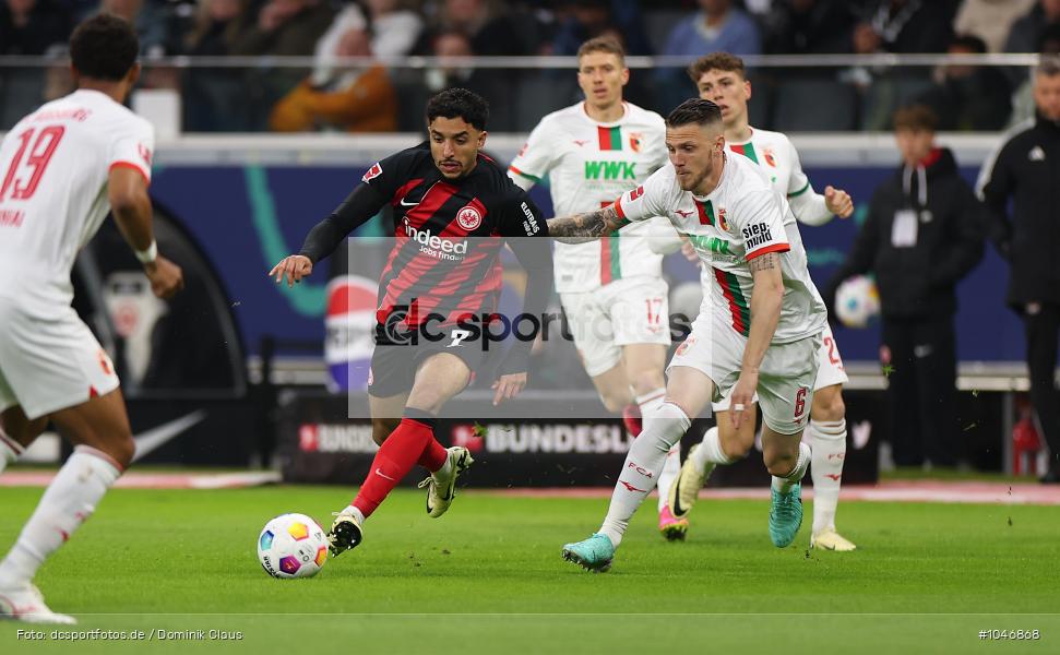 FC Augsburg, Eintracht Frankfurt, Bundesliga, Voetball, Sport, Le Football, Germany, Futbol, Fotball, Fussball, Deutschland, DFL, DFB, Calcio, 2023/24, Saison 2023/2024 - Bild-ID: 1046868