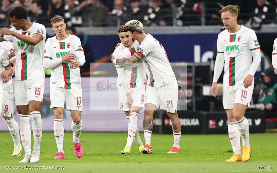 FC Augsburg, Eintracht Frankfurt, Bundesliga, Voetball, Sport, Le Football, Germany, Futbol, Fotball, Fussball, Deutschland, DFL, DFB, Calcio, 2023/24, Saison 2023/2024 - Bild-ID: 1046881