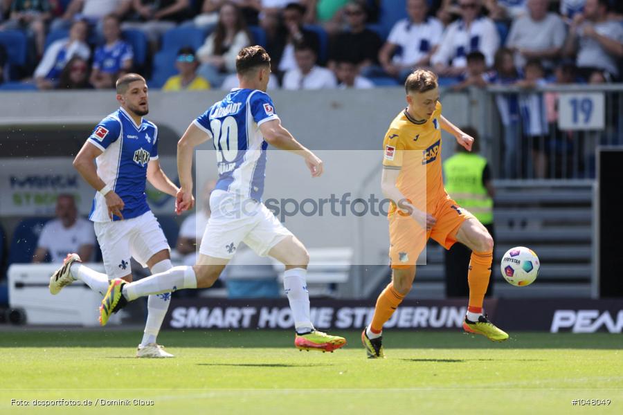 TSG 1899 Hoffenheim, SV Darmstadt 98, Bundesliga, Liga, Voetball, Sport, Le Football, Germany, Futbol, Fotball, Fussball, Deutschland, DFL, DFB, Calcio, 2023/24, Saison 2023/2024 - Bild-ID: 1048049 TSG 1899 Hoffenheim, SV Darmstadt 98, Bundesliga, Liga, Voetball, Sport, Le Football, Germany, Futbol, Fotball, Fussball, Deutschland, DFL, DFB, Calcio, 2023/24, Saison 2023/2024 - Bild-ID: 1048049