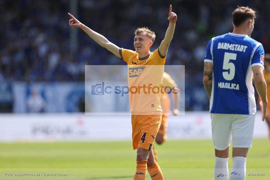 TSG 1899 Hoffenheim, SV Darmstadt 98, Bundesliga, Liga, Voetball, Sport, Le Football, Germany, Futbol, Fotball, Fussball, Deutschland, DFL, DFB, Calcio, 2023/24, Saison 2023/2024 - Bild-ID: 1048063