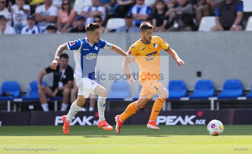 TSG 1899 Hoffenheim, SV Darmstadt 98, Bundesliga, Liga, Voetball, Sport, Le Football, Germany, Futbol, Fotball, Fussball, Deutschland, DFL, DFB, Calcio, 2023/24, Saison 2023/2024 - Bild-ID: 1048099