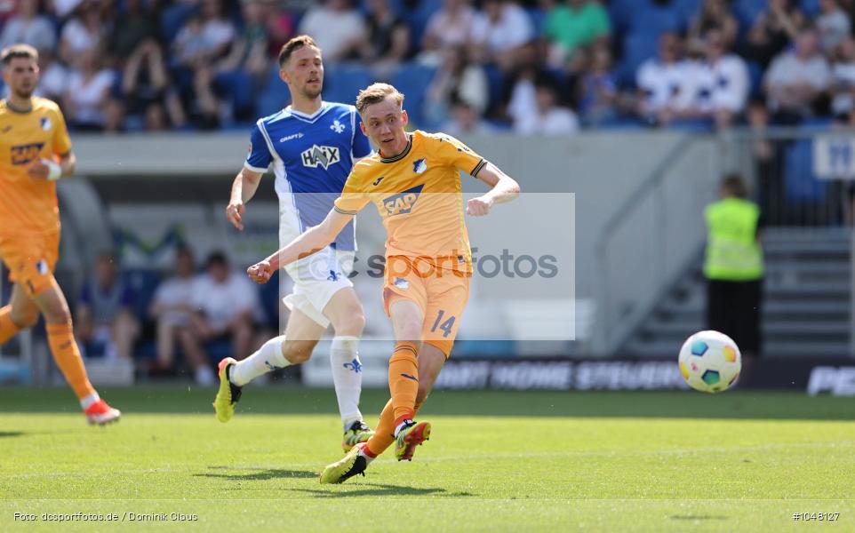 TSG 1899 Hoffenheim, SV Darmstadt 98, Bundesliga, Liga, Voetball, Sport, Le Football, Germany, Futbol, Fotball, Fussball, Deutschland, DFL, DFB, Calcio, 2023/24, Saison 2023/2024 - Bild-ID: 1048127