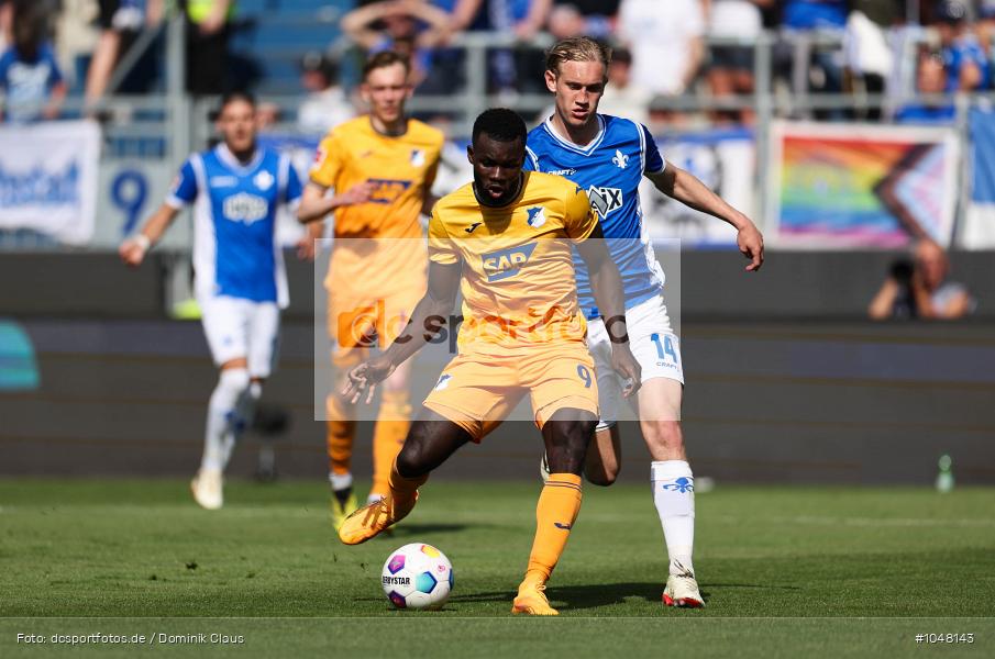 TSG 1899 Hoffenheim, SV Darmstadt 98, Bundesliga, Liga, Voetball, Sport, Le Football, Germany, Futbol, Fotball, Fussball, Deutschland, DFL, DFB, Calcio, 2023/24, Saison 2023/2024 - Bild-ID: 1048143