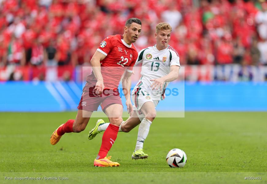 Schweiz, Ungarn, EM, Europameisterschaft, EURO, UEFA EURO 2024, Voetball, Sport, Le Football, Germany, Futbol, Fotball, Fussball, Deutschland, Calcio, 2023/24, Saison 2023/2024 - Bild-ID: 1050452