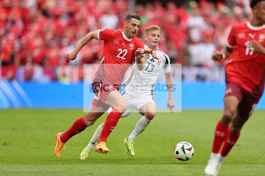 Schweiz, Ungarn, EM, Europameisterschaft, EURO, UEFA EURO 2024, Voetball, Sport, Le Football, Germany, Futbol, Fotball, Fussball, Deutschland, Calcio, 2023/24, Saison 2023/2024 - Bild-ID: 1050454 Schweiz, Ungarn, EM, Europameisterschaft, EURO, UEFA EURO 2024, Voetball, Sport, Le Football, Germany, Futbol, Fotball, Fussball, Deutschland, Calcio, 2023/24, Saison 2023/2024 - Bild-ID: 1050454