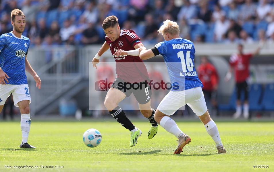 1. FC Nürnberg, SV Darmstadt 98, 2. Liga, 2. Bundesliga, Bundesliga, Liga, Voetball, Sport, Le Football, Germany, Futbol, Fotball, Fussball, Deutschland, DFL, DFB, Calcio, 2024/25, Saison 2024/2025 - Bild-ID: 1052505