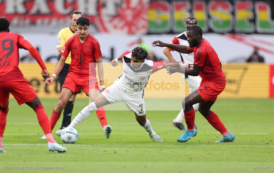 FC Bayern München, Eintracht Frankfurt, Bundesliga, Voetball, Sport, Le Football, Germany, Futbol, Fotball, Fussball, Deutschland, DFL, DFB, Calcio, 2024/25, Saison 2024/2025 - Bild-ID: 1053407