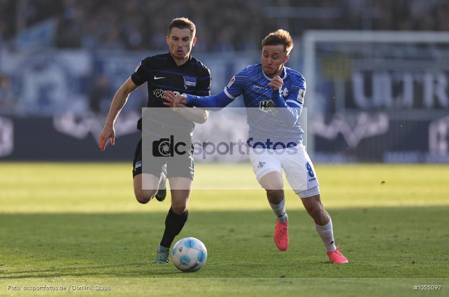Hertha BSC Berlin, SV Darmstadt 98, 2. Liga, 2. Bundesliga, Bundesliga, Liga, Voetball, Sport, Le Football, Germany, Futbol, Fotball, Fussball, Deutschland, DFL, DFB, Calcio, 2024/25, Saison 2024/2025 - Bild-ID: 1055097