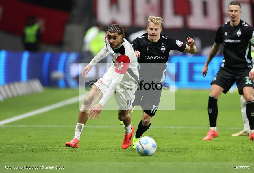 SV Werder Bremen, Eintracht Frankfurt, Bundesliga, Voetball, Sport, Le Football, Germany, Futbol, Fotball, Fussball, Deutschland, DFL, DFB, Calcio, 2024/25, Saison 2024/2025 - Bild-ID: 1055355