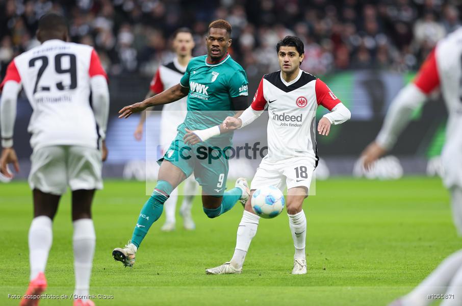 FC Augsburg, Eintracht Frankfurt, Bundesliga, Voetball, Sport, Le Football, Germany, Futbol, Fotball, Fussball, Deutschland, DFL, DFB, Calcio, 2024/25, Saison 2024/2025 - Bild-ID: 1055871