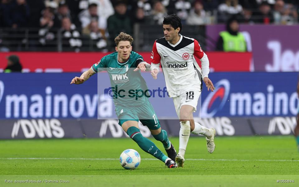 FC Augsburg, Eintracht Frankfurt, Bundesliga, Voetball, Sport, Le Football, Germany, Futbol, Fotball, Fussball, Deutschland, DFL, DFB, Calcio, 2024/25, Saison 2024/2025 - Bild-ID: 1055894