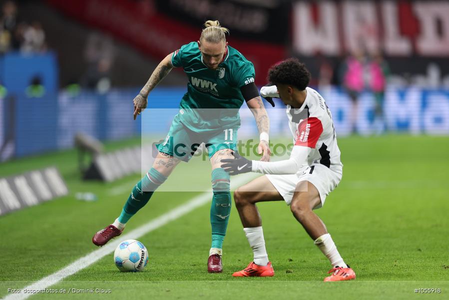 FC Augsburg, Eintracht Frankfurt, Bundesliga, Voetball, Sport, Le Football, Germany, Futbol, Fotball, Fussball, Deutschland, DFL, DFB, Calcio, 2024/25, Saison 2024/2025 - Bild-ID: 1055918