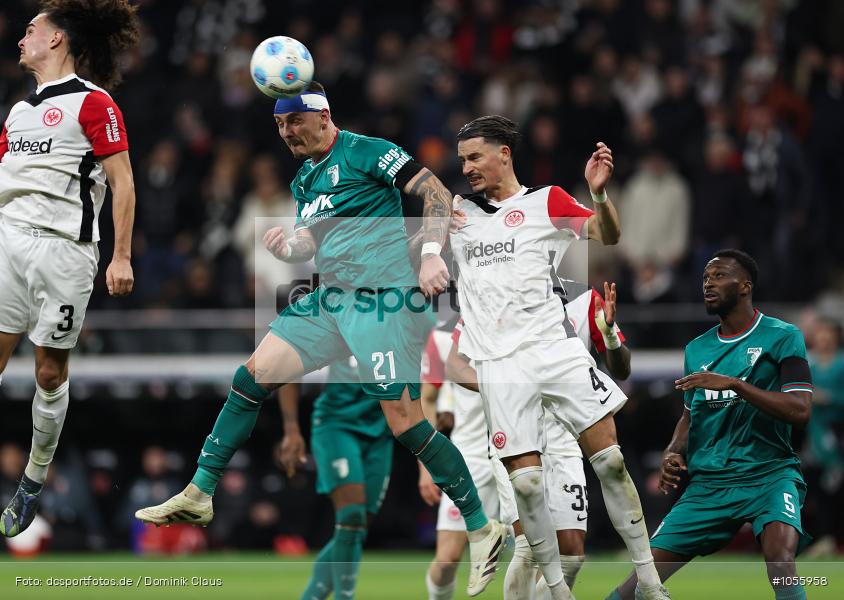 FC Augsburg, Eintracht Frankfurt, Bundesliga, Voetball, Sport, Le Football, Germany, Futbol, Fotball, Fussball, Deutschland, DFL, DFB, Calcio, 2024/25, Saison 2024/2025 - Bild-ID: 1055958