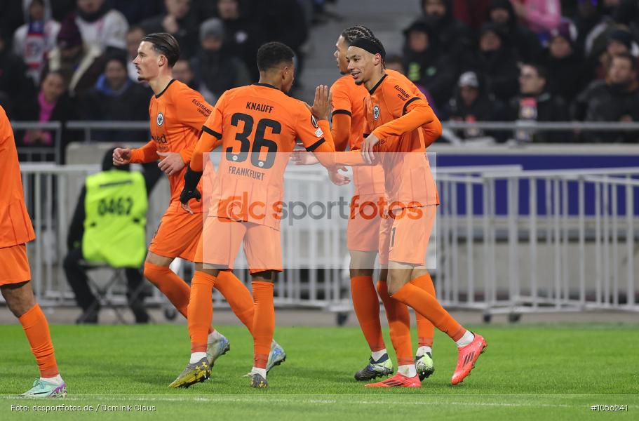 Eintracht Frankfurt, Olympique Lyon, EL, Europa League, UEFA Europa League, UEFA, Voetball, Sport, Le Football, Germany, Futbol, Fotball, Fussball, Deutschland, DFL, DFB, Calcio, 2024/25, Saison 2024/2025 - Bild-ID: 1056241