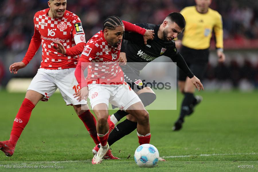 VfB Stuttgart, 1. FSV Mainz 05, Liga, Bundesliga, Voetball, Sport, Le Football, Germany, Futbol, Fotball, Fussball, Deutschland, DFL, DFB, Calcio, 2024/25, Saison 2024/2025 - Bild-ID: 1057358