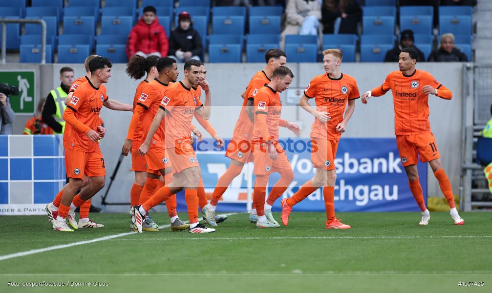 Eintracht Frankfurt, TSG 1899 Hoffenheim, 1. Bundesliga, Bundesliga, Voetball, Sport, Le Football, Germany, Futbol, Fotball, Fussball, Deutschland, DFL, DFB, Calcio, 2024/25, Saison 2024/2025 - Bild-ID: 1057425
