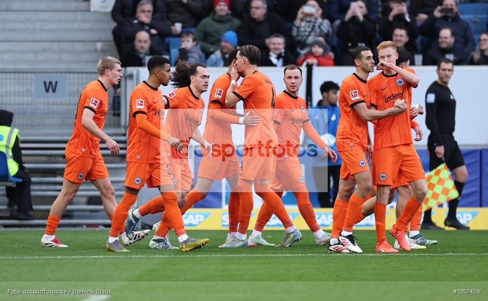 Eintracht Frankfurt, TSG 1899 Hoffenheim, 1. Bundesliga, Bundesliga, Voetball, Sport, Le Football, Germany, Futbol, Fotball, Fussball, Deutschland, DFL, DFB, Calcio, 2024/25, Saison 2024/2025 - Bild-ID: 1057426
