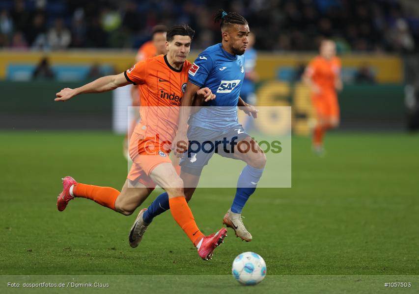 Eintracht Frankfurt, TSG 1899 Hoffenheim, 1. Bundesliga, Bundesliga, Voetball, Sport, Le Football, Germany, Futbol, Fotball, Fussball, Deutschland, DFL, DFB, Calcio, 2024/25, Saison 2024/2025 - Bild-ID: 1057503