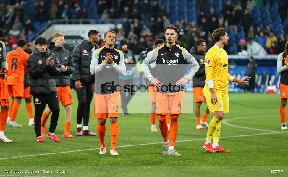 Eintracht Frankfurt, TSG 1899 Hoffenheim, 1. Bundesliga, Bundesliga, Voetball, Sport, Le Football, Germany, Futbol, Fotball, Fussball, Deutschland, DFL, DFB, Calcio, 2024/25, Saison 2024/2025 - Bild-ID: 1057517
