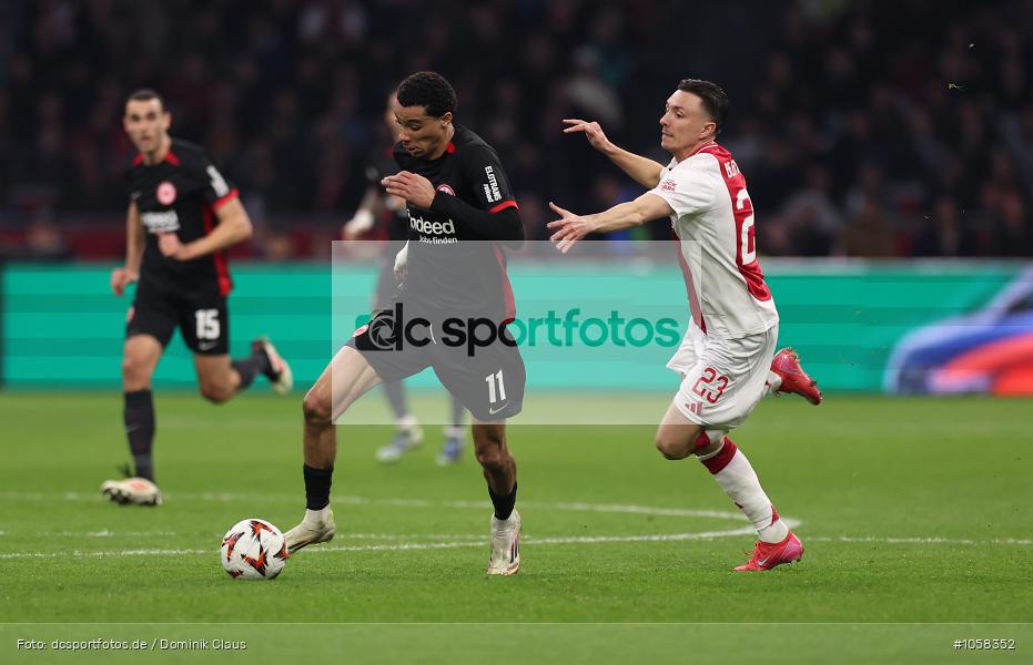 Eintracht Frankfurt, AFC Ajax Amsterdam, EL, Europa League, UEFA Europa League, UEFA, Voetball, Sport, Le Football, Germany, Futbol, Fotball, Fussball, Deutschland, DFL, DFB, Calcio, 2024/25, Saison 2024/2025 - Bild-ID: 1058352 Eintracht Frankfurt, AFC Ajax Amsterdam, EL, Europa League, UEFA Europa League, UEFA, Voetball, Sport, Le Football, Germany, Futbol, Fotball, Fussball, Deutschland, DFL, DFB, Calcio, 2024/25, Saison 2024/2025 - Bild-ID: 1058352
