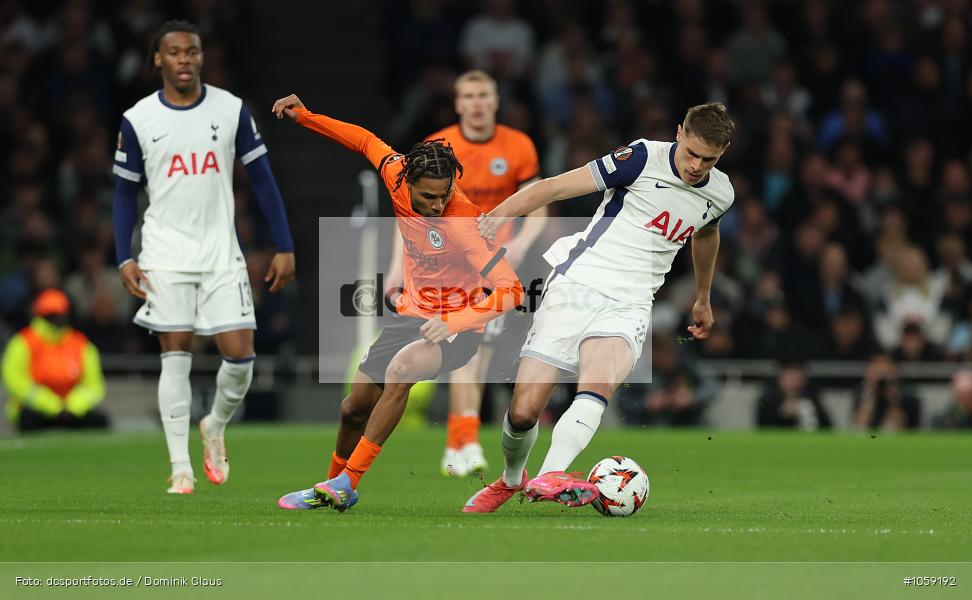Eintracht Frankfurt, Tottenham Hotspur, EL, Europa League, UEFA Europa League, UEFA, Voetball, Sport, Le Football, Germany, Futbol, Fotball, Fussball, Deutschland, DFL, DFB, Calcio, 2024/25, Saison 2024/2025 - Bild-ID: 1059192 Eintracht Frankfurt, Tottenham Hotspur, EL, Europa League, UEFA Europa League, UEFA, Voetball, Sport, Le Football, Germany, Futbol, Fotball, Fussball, Deutschland, DFL, DFB, Calcio, 2024/25, Saison 2024/2025 - Bild-ID: 1059192