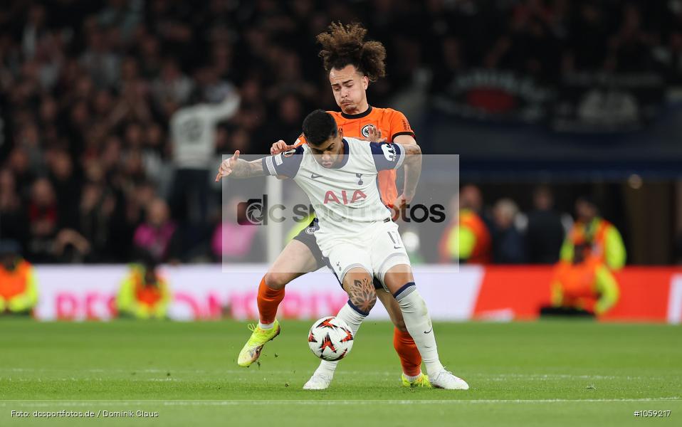 Eintracht Frankfurt, Tottenham Hotspur, EL, Europa League, UEFA Europa League, UEFA, Voetball, Sport, Le Football, Germany, Futbol, Fotball, Fussball, Deutschland, DFL, DFB, Calcio, 2024/25, Saison 2024/2025 - Bild-ID: 1059217 Eintracht Frankfurt, Tottenham Hotspur, EL, Europa League, UEFA Europa League, UEFA, Voetball, Sport, Le Football, Germany, Futbol, Fotball, Fussball, Deutschland, DFL, DFB, Calcio, 2024/25, Saison 2024/2025 - Bild-ID: 1059217