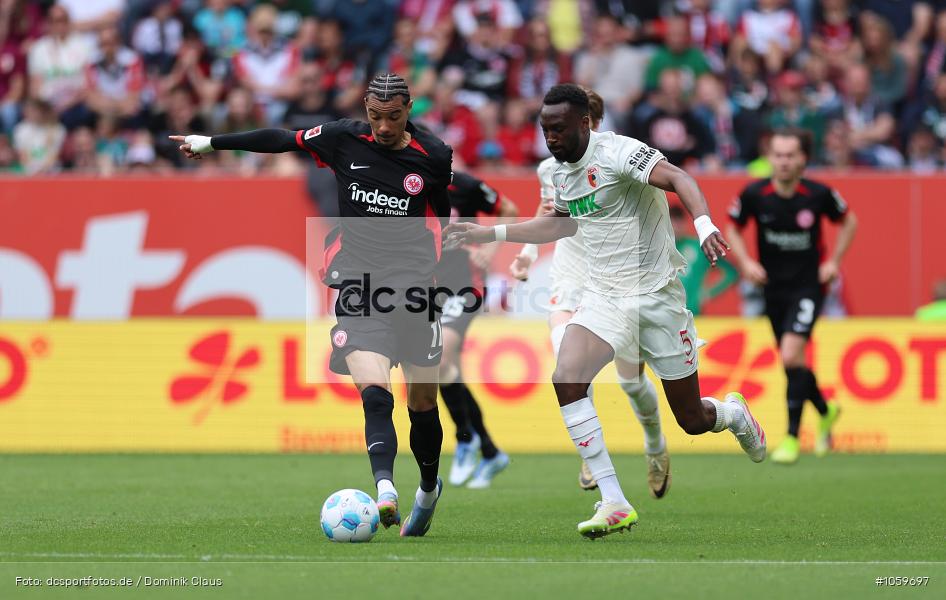 Eintracht Frankfurt, FC Augsburg, 1. Bundesliga, Bundesliga, Voetball, Sport, Le Football, Germany, Futbol, Fotball, Fussball, Deutschland, DFL, DFB, Calcio, 2024/25, Saison 2024/2025 - Bild-ID: 1059697 Eintracht Frankfurt, FC Augsburg, 1. Bundesliga, Bundesliga, Voetball, Sport, Le Football, Germany, Futbol, Fotball, Fussball, Deutschland, DFL, DFB, Calcio, 2024/25, Saison 2024/2025 - Bild-ID: 1059697