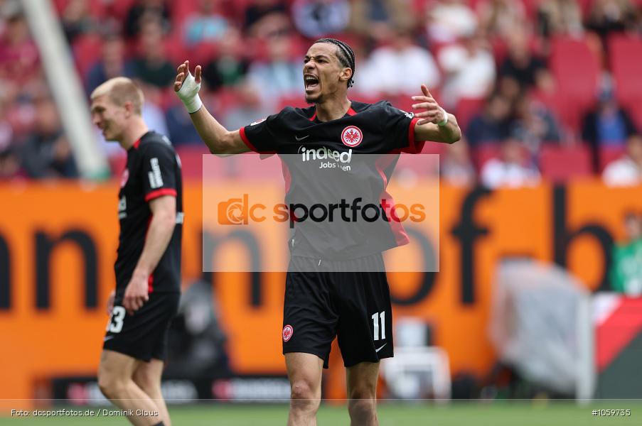 Eintracht Frankfurt, FC Augsburg, 1. Bundesliga, Bundesliga, Voetball, Sport, Le Football, Germany, Futbol, Fotball, Fussball, Deutschland, DFL, DFB, Calcio, 2024/25, Saison 2024/2025 - Bild-ID: 1059735 Eintracht Frankfurt, FC Augsburg, 1. Bundesliga, Bundesliga, Voetball, Sport, Le Football, Germany, Futbol, Fotball, Fussball, Deutschland, DFL, DFB, Calcio, 2024/25, Saison 2024/2025 - Bild-ID: 1059735