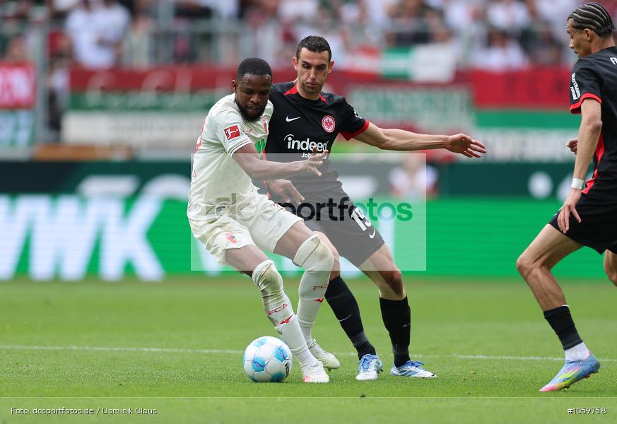 Eintracht Frankfurt, FC Augsburg, 1. Bundesliga, Bundesliga, Voetball, Sport, Le Football, Germany, Futbol, Fotball, Fussball, Deutschland, DFL, DFB, Calcio, 2024/25, Saison 2024/2025 - Bild-ID: 1059758 Eintracht Frankfurt, FC Augsburg, 1. Bundesliga, Bundesliga, Voetball, Sport, Le Football, Germany, Futbol, Fotball, Fussball, Deutschland, DFL, DFB, Calcio, 2024/25, Saison 2024/2025 - Bild-ID: 1059758
