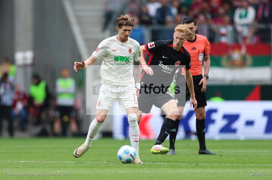 Eintracht Frankfurt, FC Augsburg, 1. Bundesliga, Bundesliga, Voetball, Sport, Le Football, Germany, Futbol, Fotball, Fussball, Deutschland, DFL, DFB, Calcio, 2024/25, Saison 2024/2025 - Bild-ID: 1059773 Eintracht Frankfurt, FC Augsburg, 1. Bundesliga, Bundesliga, Voetball, Sport, Le Football, Germany, Futbol, Fotball, Fussball, Deutschland, DFL, DFB, Calcio, 2024/25, Saison 2024/2025 - Bild-ID: 1059773