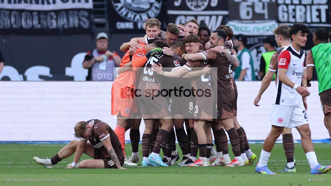 FC St. Pauli, Eintracht Frankfurt, Bundesliga, Voetball, Sport, Le Football, Germany, Futbol, Fotball, Fussball, Deutschland, DFL, DFB, Calcio, 2024/25, Saison 2024/2025 - Bild-ID: 1060322