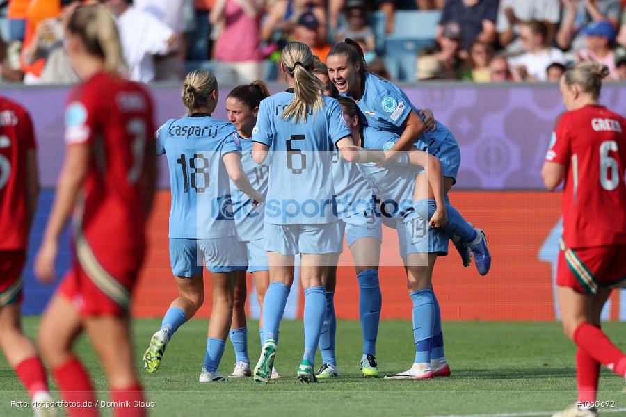 Niederlande, Wales, Europameisterschaft, UEFA Womens EURO 2025, Womens, Voetball, Sport, Le Football, Germany, Futbol, Fotball, Fussball, Calcio, 2025/26, Saison 2025/2026 - Bild-ID: 1060692