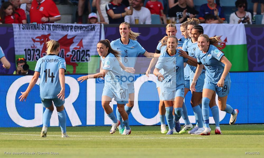 Niederlande, Wales, Europameisterschaft, UEFA Womens EURO 2025, Womens, Voetball, Sport, Le Football, Germany, Futbol, Fotball, Fussball, Calcio, 2025/26, Saison 2025/2026 - Bild-ID: 1060700