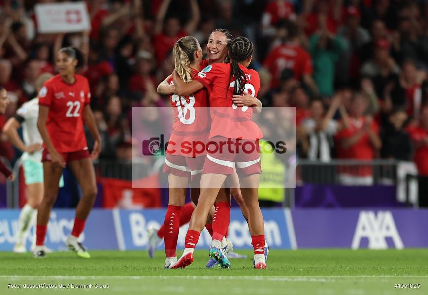 Island, Schweiz, Europameisterschaft, UEFA Womens EURO 2025, Womens, Voetball, Sport, Le Football, Germany, Futbol, Fotball, Fussball, Calcio, 2025/26, Saison 2025/2026 - Bild-ID: 1061025