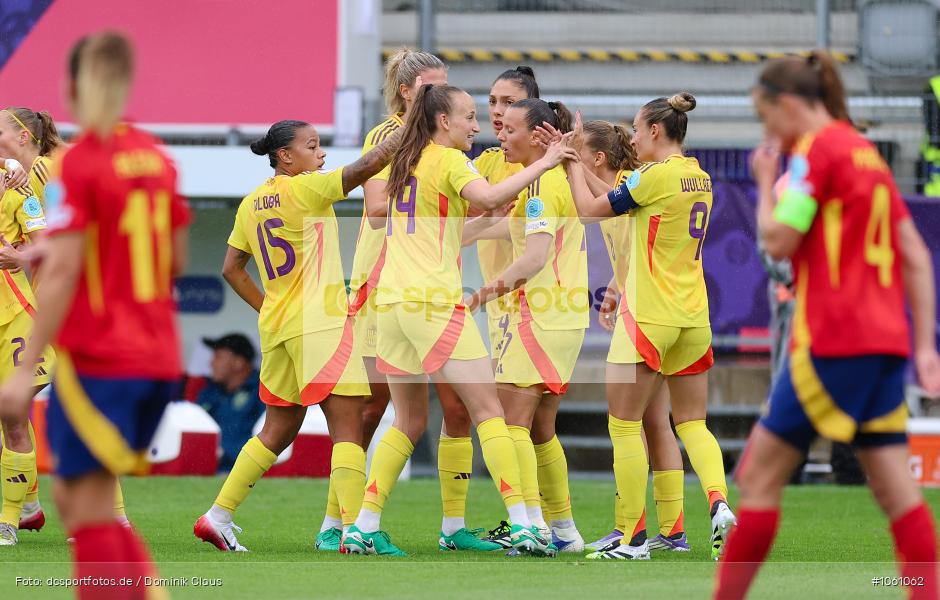 Belgien, Spanien, Europameisterschaft, UEFA Womens EURO 2025, Womens, Voetball, Sport, Le Football, Germany, Futbol, Fotball, Fussball, Calcio, 2025/26, Saison 2025/2026 - Bild-ID: 1061062