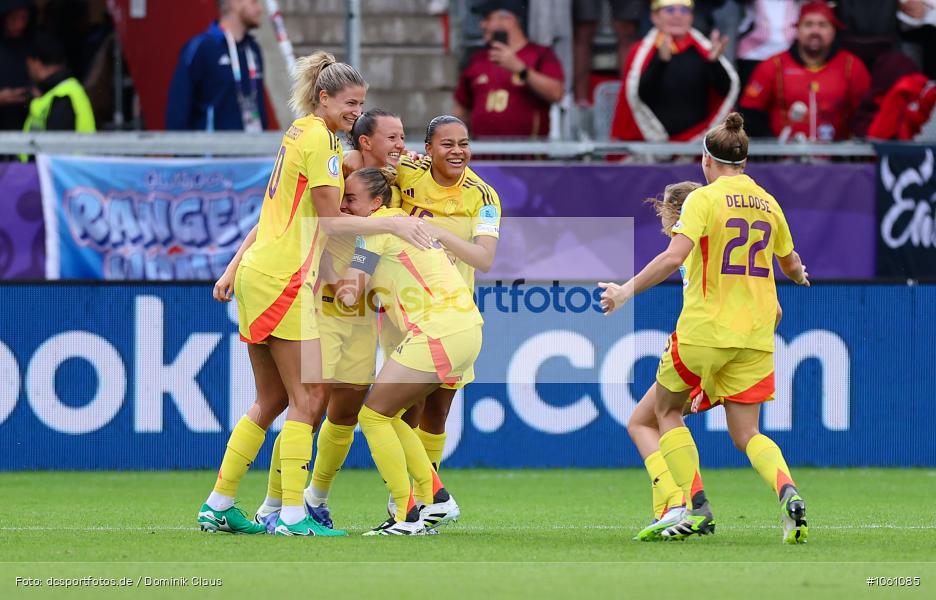 Belgien, Spanien, Europameisterschaft, UEFA Womens EURO 2025, Womens, Voetball, Sport, Le Football, Germany, Futbol, Fotball, Fussball, Calcio, 2025/26, Saison 2025/2026 - Bild-ID: 1061085