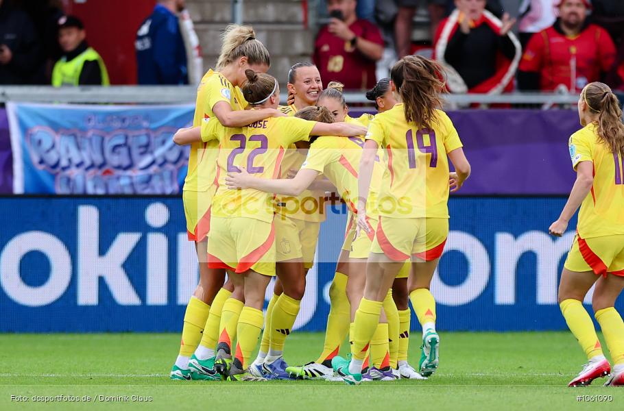 Belgien, Spanien, Europameisterschaft, UEFA Womens EURO 2025, Womens, Voetball, Sport, Le Football, Germany, Futbol, Fotball, Fussball, Calcio, 2025/26, Saison 2025/2026 - Bild-ID: 1061090