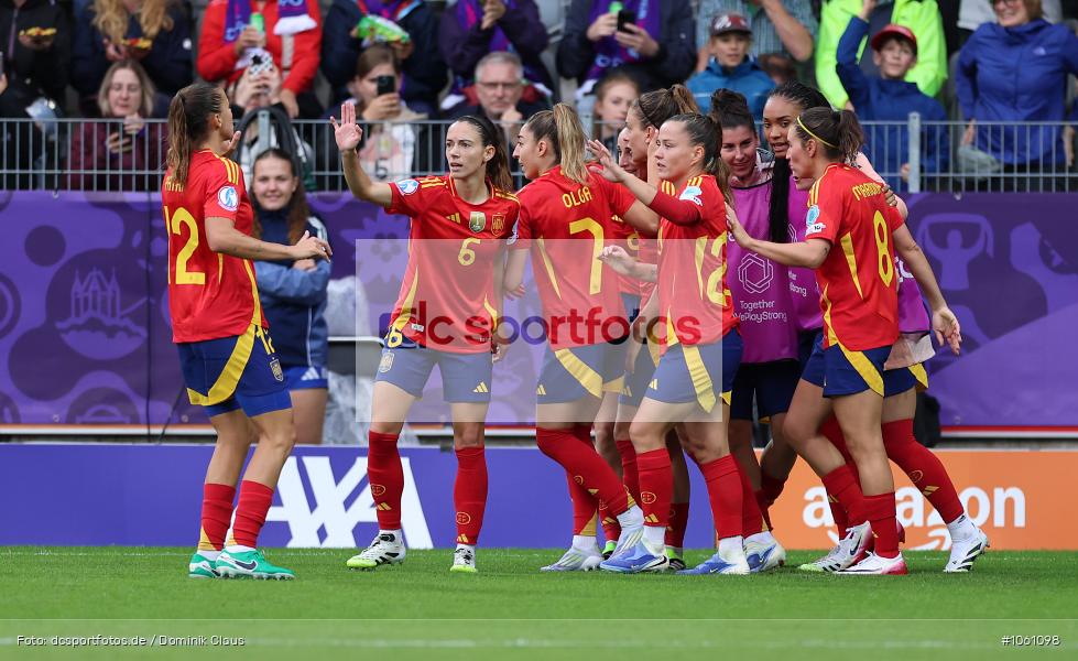 Belgien, Spanien, Europameisterschaft, UEFA Womens EURO 2025, Womens, Voetball, Sport, Le Football, Germany, Futbol, Fotball, Fussball, Calcio, 2025/26, Saison 2025/2026 - Bild-ID: 1061098