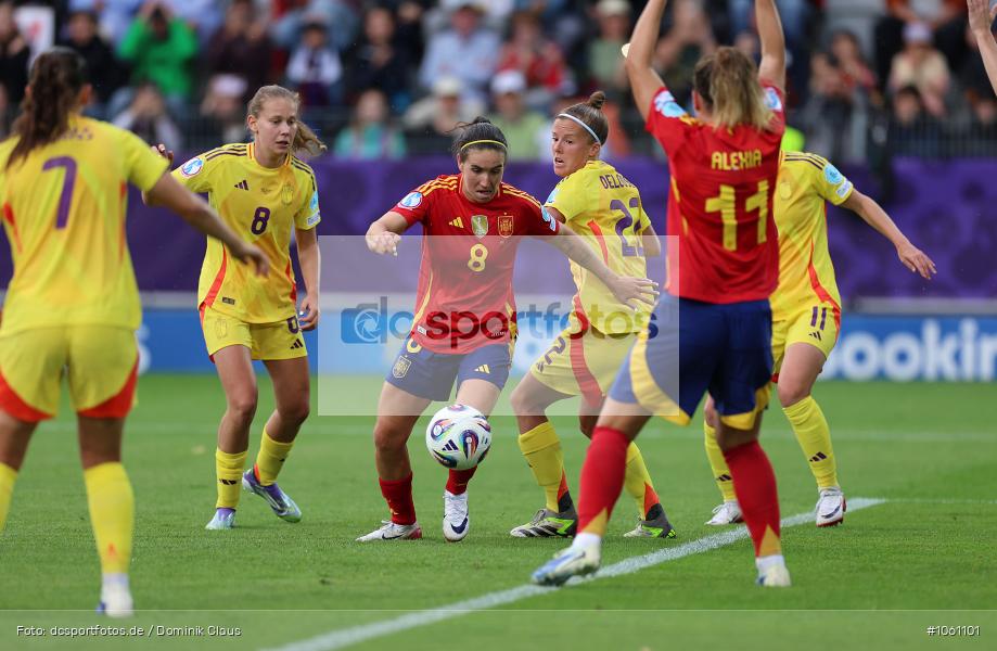 Belgien, Spanien, Europameisterschaft, UEFA Womens EURO 2025, Womens, Voetball, Sport, Le Football, Germany, Futbol, Fotball, Fussball, Calcio, 2025/26, Saison 2025/2026 - Bild-ID: 1061101