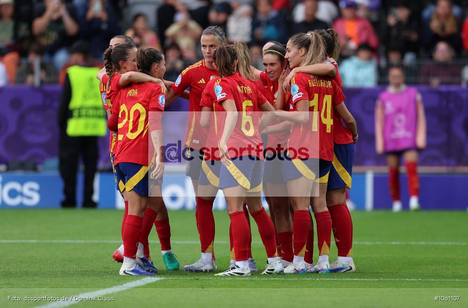 Belgien, Spanien, Europameisterschaft, UEFA Womens EURO 2025, Womens, Voetball, Sport, Le Football, Germany, Futbol, Fotball, Fussball, Calcio, 2025/26, Saison 2025/2026 - Bild-ID: 1061107