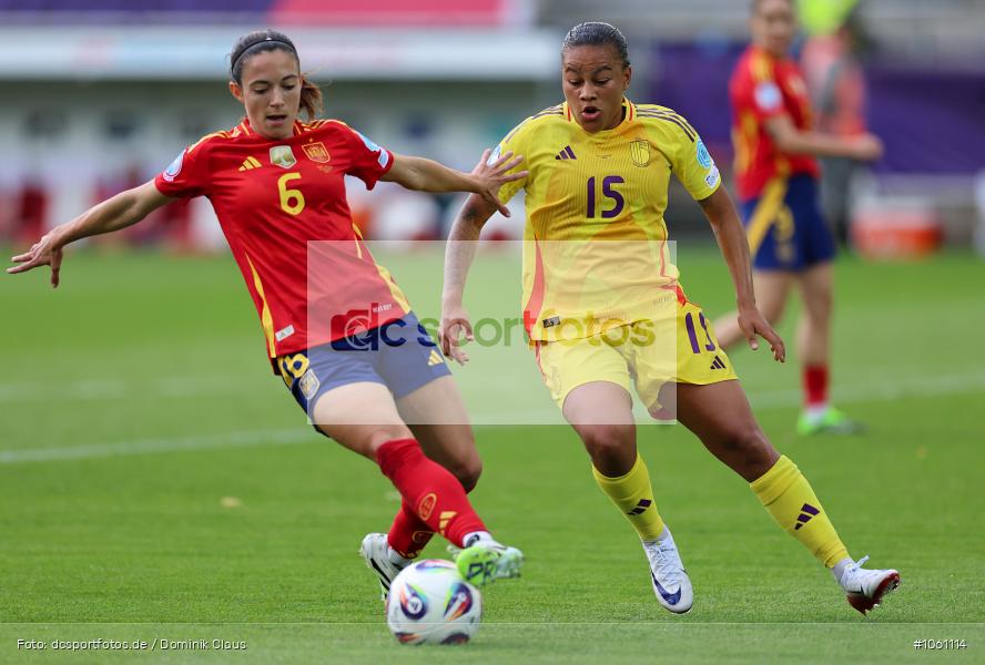 Belgien, Spanien, Europameisterschaft, UEFA Womens EURO 2025, Womens, Voetball, Sport, Le Football, Germany, Futbol, Fotball, Fussball, Calcio, 2025/26, Saison 2025/2026 - Bild-ID: 1061114