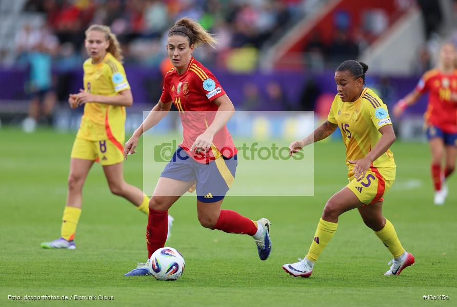 Belgien, Spanien, Europameisterschaft, UEFA Womens EURO 2025, Womens, Voetball, Sport, Le Football, Germany, Futbol, Fotball, Fussball, Calcio, 2025/26, Saison 2025/2026 - Bild-ID: 1061136