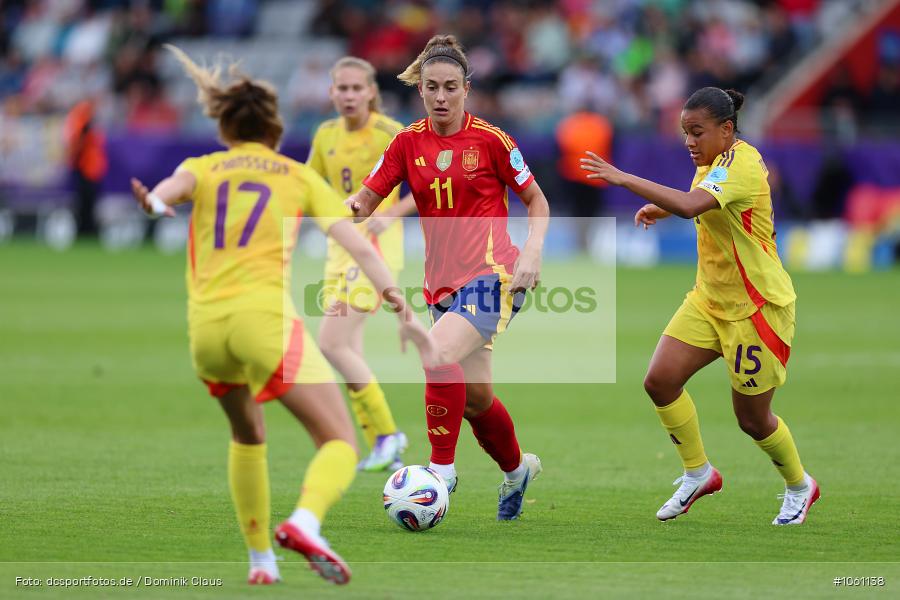 Belgien, Spanien, Europameisterschaft, UEFA Womens EURO 2025, Womens, Voetball, Sport, Le Football, Germany, Futbol, Fotball, Fussball, Calcio, 2025/26, Saison 2025/2026 - Bild-ID: 1061138
