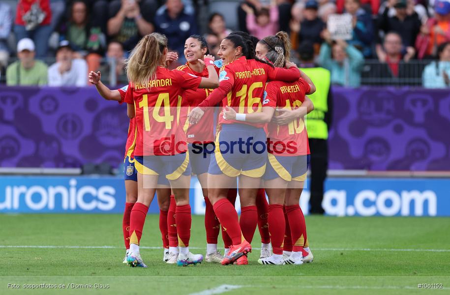 Belgien, Spanien, Europameisterschaft, UEFA Womens EURO 2025, Womens, Voetball, Sport, Le Football, Germany, Futbol, Fotball, Fussball, Calcio, 2025/26, Saison 2025/2026 - Bild-ID: 1061152