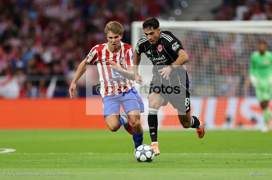 Atletico Madrid, Eintracht Frankfurt, CL, Champions League, UEFA Champions League, UEFA, Voetball, Sport, Le Football, Germany, Futbol, Fotball, Fussball, Deutschland, DFL, DFB, Calcio, 2025/26, Saison 2025/2026 - Bild-ID: 1063066