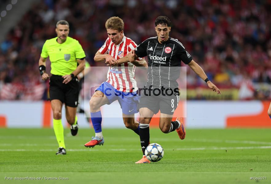 Atletico Madrid, Eintracht Frankfurt, CL, Champions League, UEFA Champions League, UEFA, Voetball, Sport, Le Football, Germany, Futbol, Fotball, Fussball, Deutschland, DFL, DFB, Calcio, 2025/26, Saison 2025/2026 - Bild-ID: 1063071