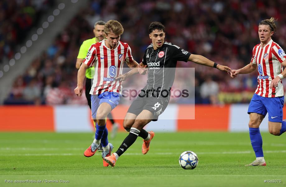 Atletico Madrid, Eintracht Frankfurt, CL, Champions League, UEFA Champions League, UEFA, Voetball, Sport, Le Football, Germany, Futbol, Fotball, Fussball, Deutschland, DFL, DFB, Calcio, 2025/26, Saison 2025/2026 - Bild-ID: 1063073