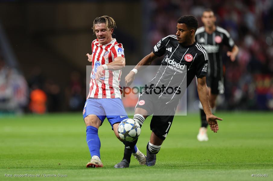 Atletico Madrid, Eintracht Frankfurt, CL, Champions League, UEFA Champions League, UEFA, Voetball, Sport, Le Football, Germany, Futbol, Fotball, Fussball, Deutschland, DFL, DFB, Calcio, 2025/26, Saison 2025/2026 - Bild-ID: 1063082